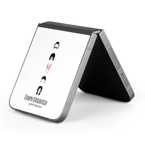 Bobs Burgers Silhouette Galaxy Z Flip6 Skin